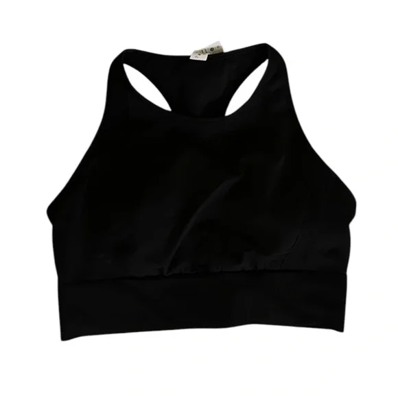 Lululemon Ebb to Train Bra, Black, Size 12 high neck racerback - Picture 3 of 7
